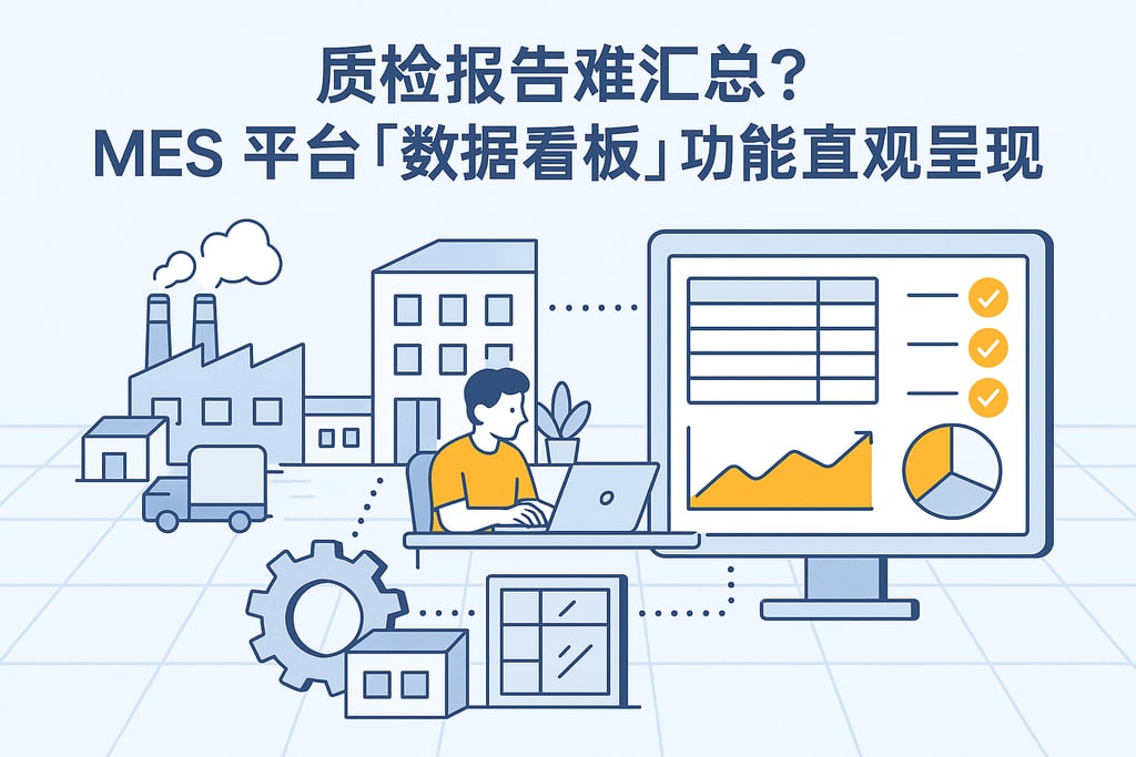 质检报告难汇总？MES 平台「数据看板」功能直观呈现